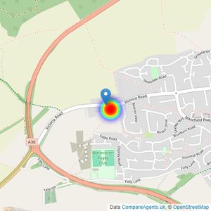 Persimmon Homes listings heatmap