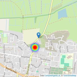 Persimmon Homes listings heatmap