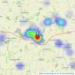 Pestell & Co - Great Dunmow listings heatmap