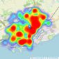 Peter Alan - Barry listings heatmap