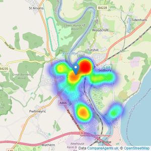 Peter Alan - Chepstow listings heatmap