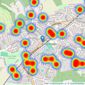 Peter Alan - Dinas Powys listings heatmap