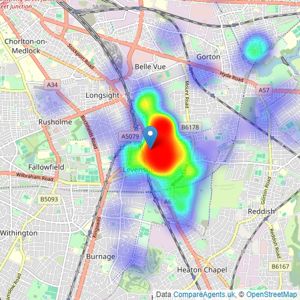 Peter Anthony - Manchester listings heatmap