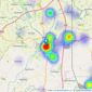 Peter Ball & Co - Tewkesbury listings heatmap