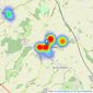 Peter Clarke & Co - Chipping Campden listings heatmap