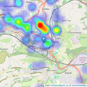 Peter David Properties - Halifax listings heatmap