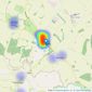 Peter Lane & Partners - Kimbolton listings heatmap