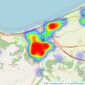 Peter Large Estate Agents - Abergele listings heatmap