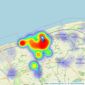 Peter Large Estate Agents - Prestatyn listings heatmap