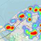 Peter Large Estate Agents - Rhyl listings heatmap