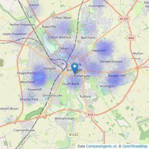 Peter Moody & Company - York listings heatmap