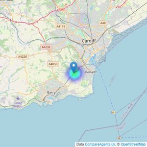 Peter Mulcahy - Dinas Powys listings heatmap