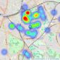 Petermans - London listings heatmap