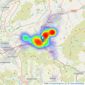 Petty Real Estate Agents - Burnley listings heatmap