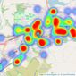 Petty Real Estate Agents - Colne listings heatmap