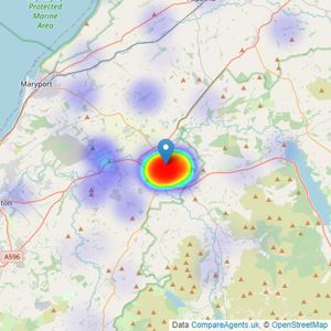 PFK - Cockermouth listings heatmap