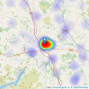 PFK - Penrith listings heatmap