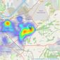 PH Estate Agents - Middlesbrough listings heatmap