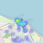 PH Estate Agents - Redcar listings heatmap