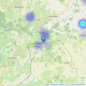 Philberts - Tenterden listings heatmap