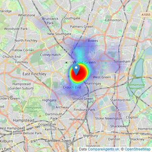 Philip Alexander - N8 listings heatmap