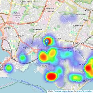 Philippa Sole - Poole listings heatmap