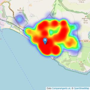 Phillip Mann Estate Agents - Seaford listings heatmap