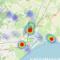 Phillips & Stubbs - Rye listings heatmap