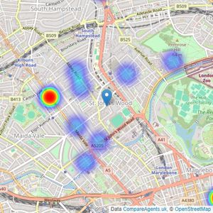 Phillips Harrod Ltd - London listings heatmap