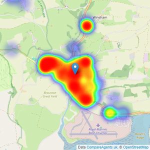 Phillips - Smith & Dunn, Braunton listings heatmap