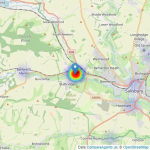 Piccolo Property Sales and Lettings - Salisbury listings heatmap