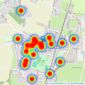 Pike Smith & Kemp - Cookham listings heatmap