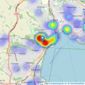 Pincombe's Estate Agents - Torquay listings heatmap