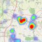 Pinewood Properties - Clowne listings heatmap