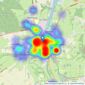 Pittis - Newport listings heatmap