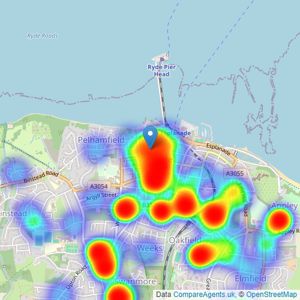 Pittis - Ryde listings heatmap