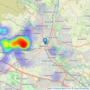 PLM - Bolton listings heatmap