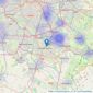 Plumlife Move - Cheadle Hulme listings heatmap