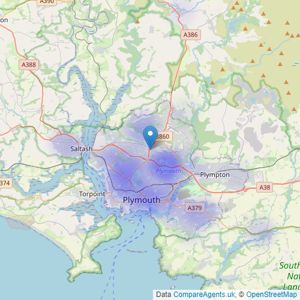 Plymouth Property Sales - Plymouth listings heatmap