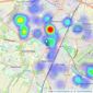 Pocock & Shaw - Cambridge listings heatmap