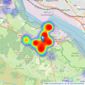 Pococks - Marchwood listings heatmap