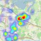 Pollard Estates - Rainham listings heatmap