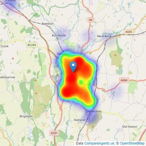 Poole Townsend - Kendal listings heatmap