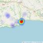 Popes Estate Agents - East Looe listings heatmap