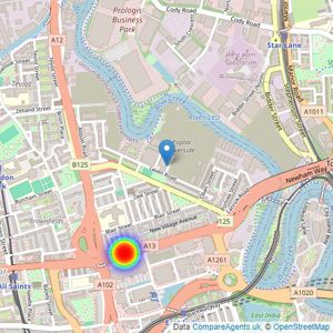 Poplar HARCA listings heatmap