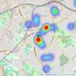 Portico - Dulwich listings heatmap