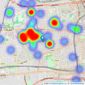 Portico - Shepherds Bush - Sales listings heatmap