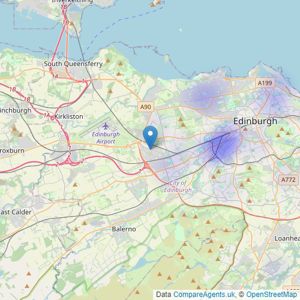 Portolio - Edinburgh listings heatmap