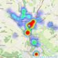 Potter & Ford - Chesham listings heatmap