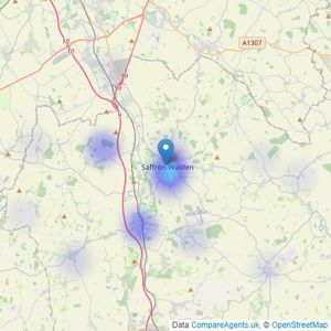 Pottrill Holland Property Agents - Saffron Walden listings heatmap